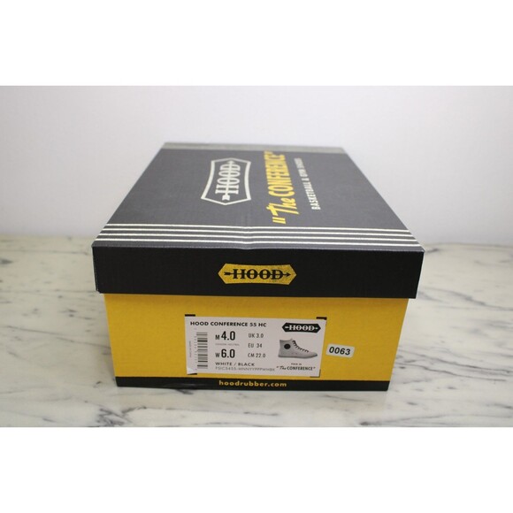 Hood Conference 55 HC Sneakers – White/Black (US 11 Men’s / US 13 Women’s) NEW - Picture 10 of 11